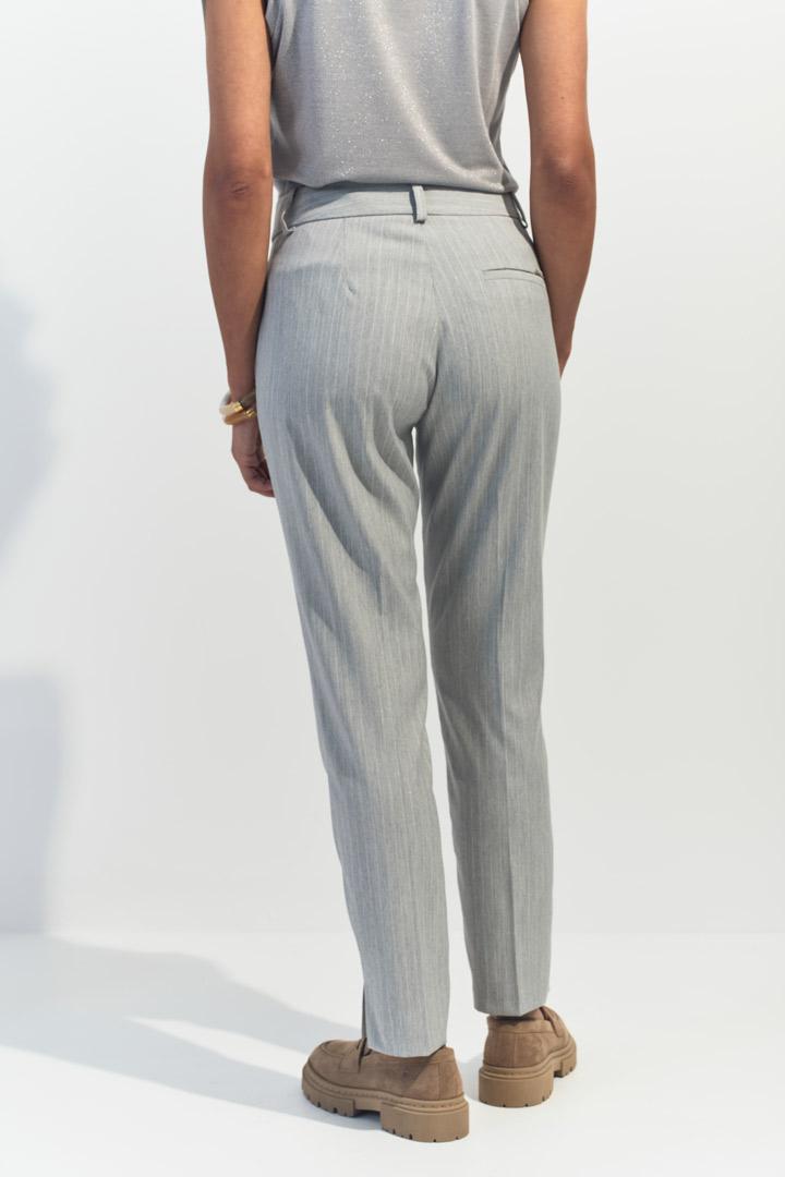 PAN - Pantalon de costume gris rayures tennis