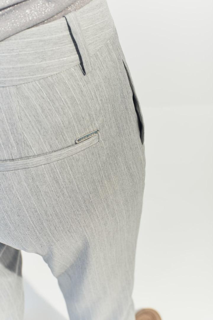 PAN - Pantalon de costume gris rayures tennis