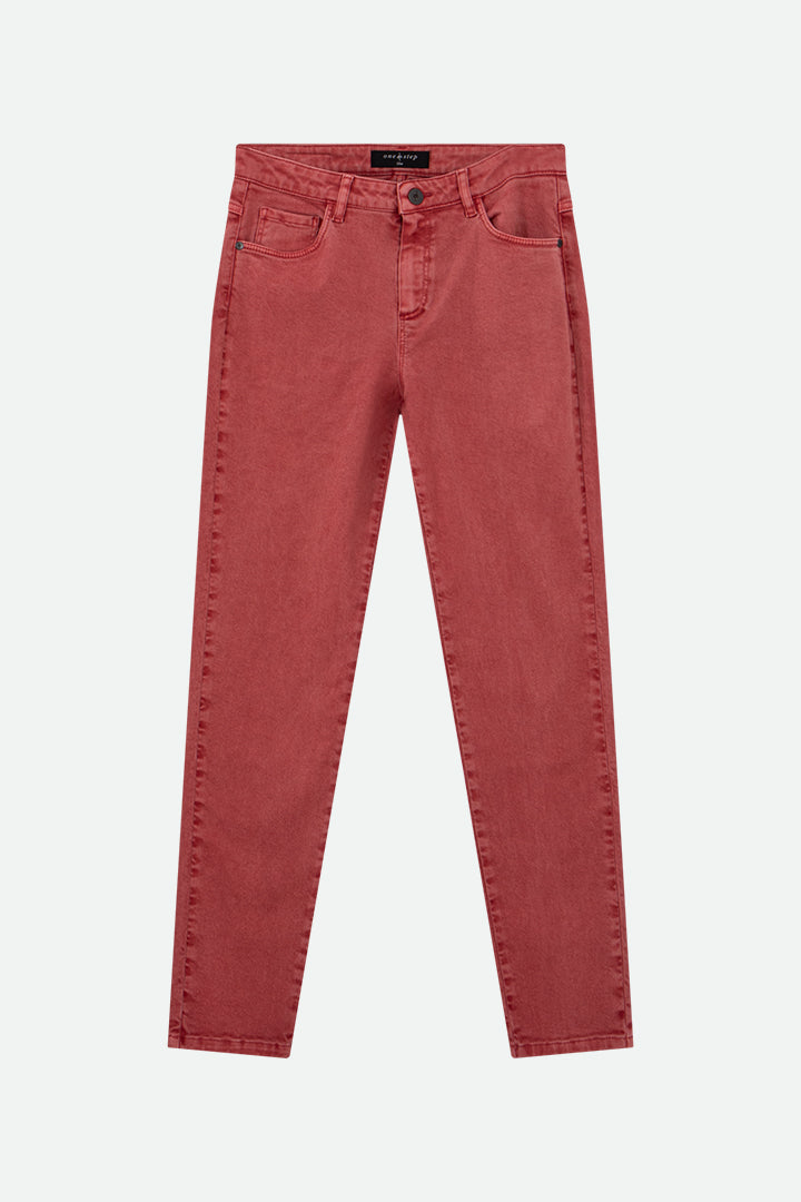 LE MONICA - Jean slim rouge 7/8e