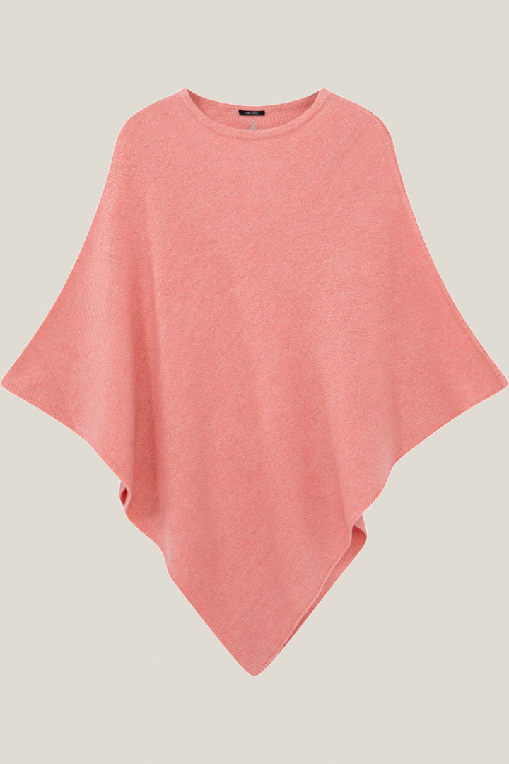 ALAMO - Poncho rose tricot