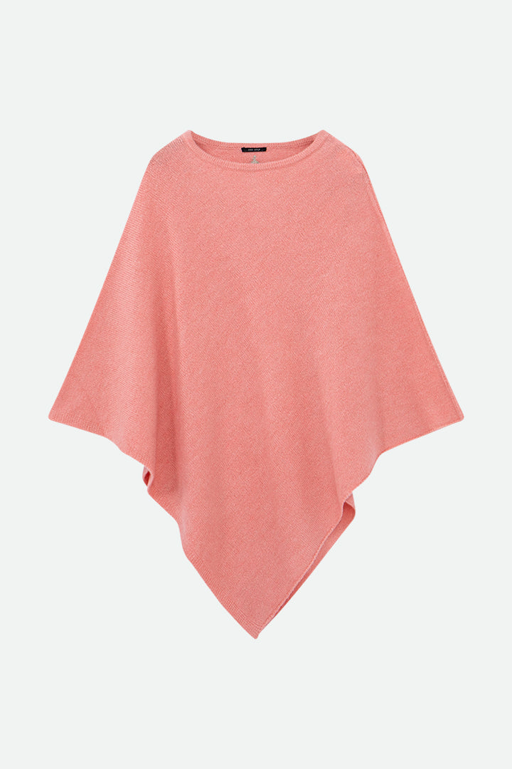 ALAMO - Poncho rose tricot