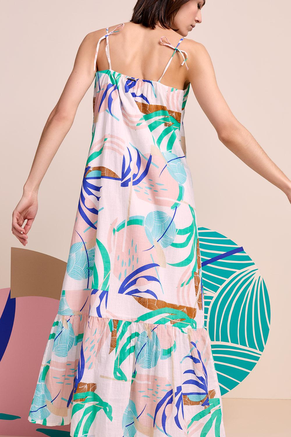 Robe longue best sale imprimé tropical