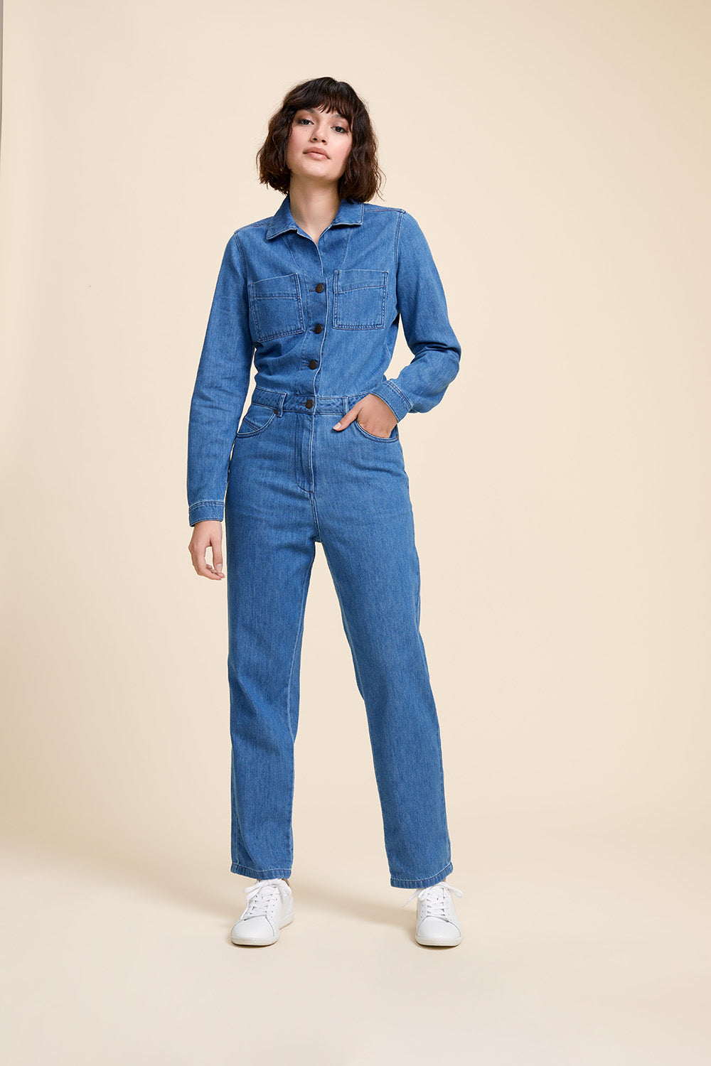 RORY - Combinaison en jean bleu