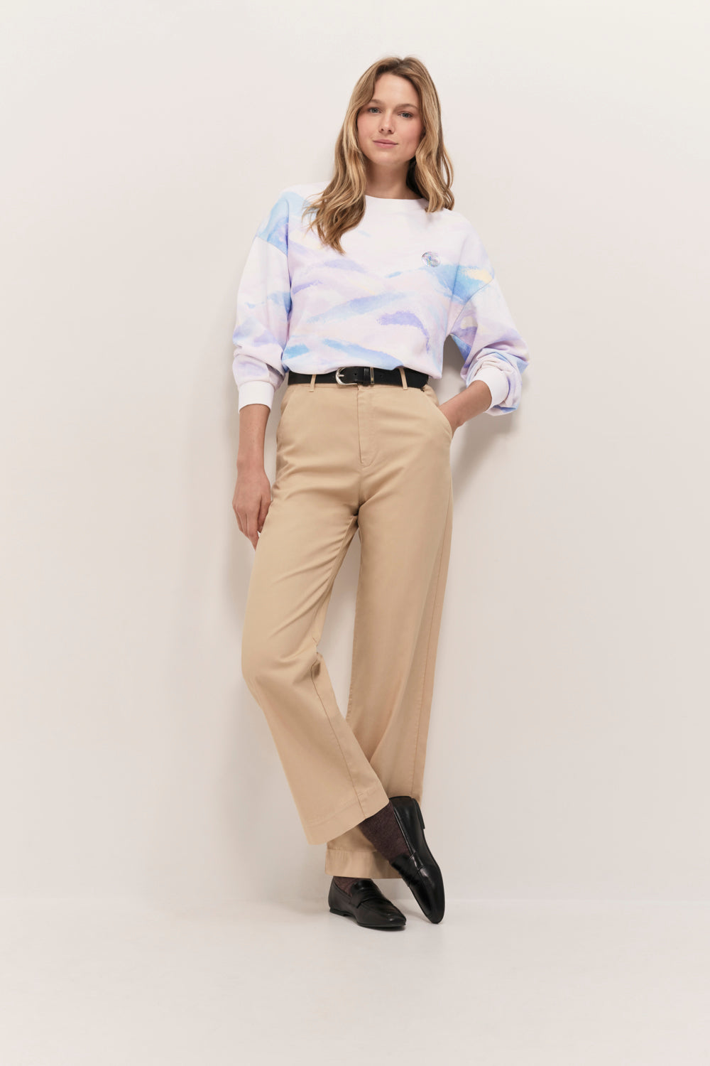 PACEY - Pantalon droit cookie 7/8e