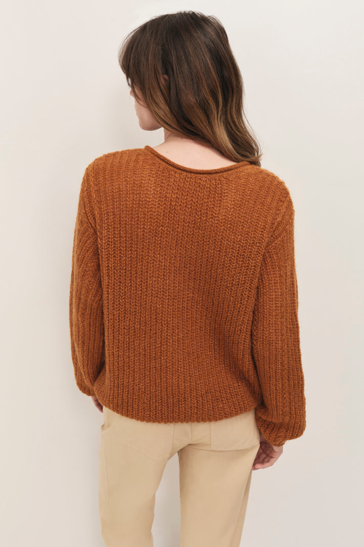 TING - Pull cashew nuts tricot fantaisie détails lurex