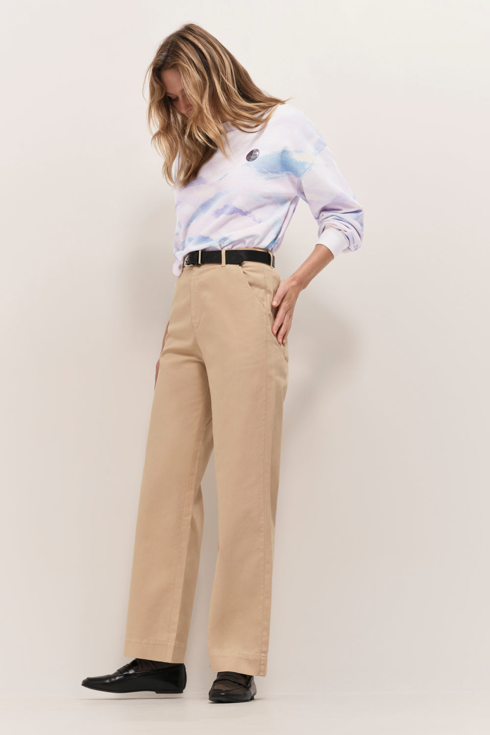 PACEY - Pantalon droit cookie 7/8e