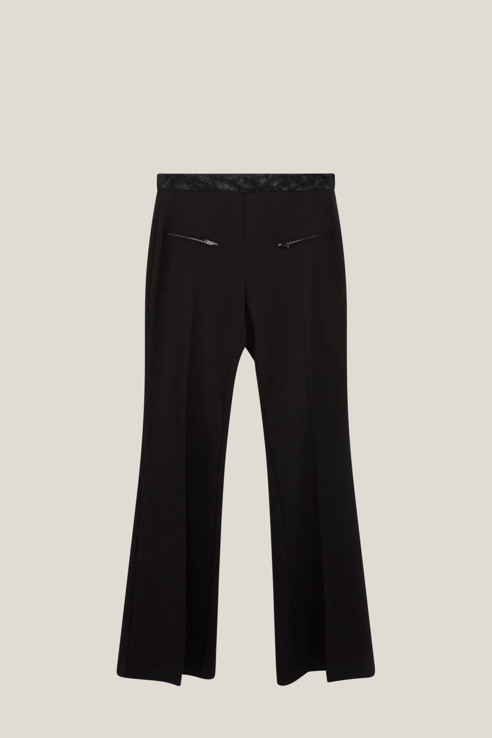 PROSPER - Pantalon de costume noire forme bootcut