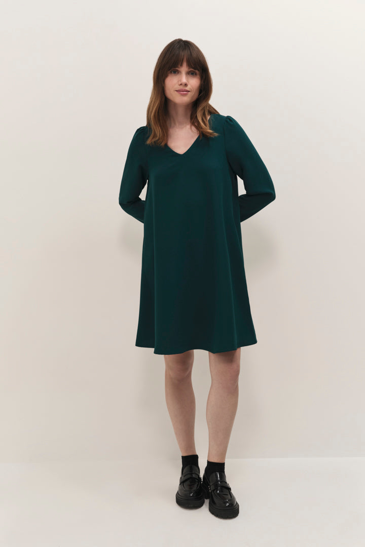 RIOMI  - Robe evergreen fluide forme évasée