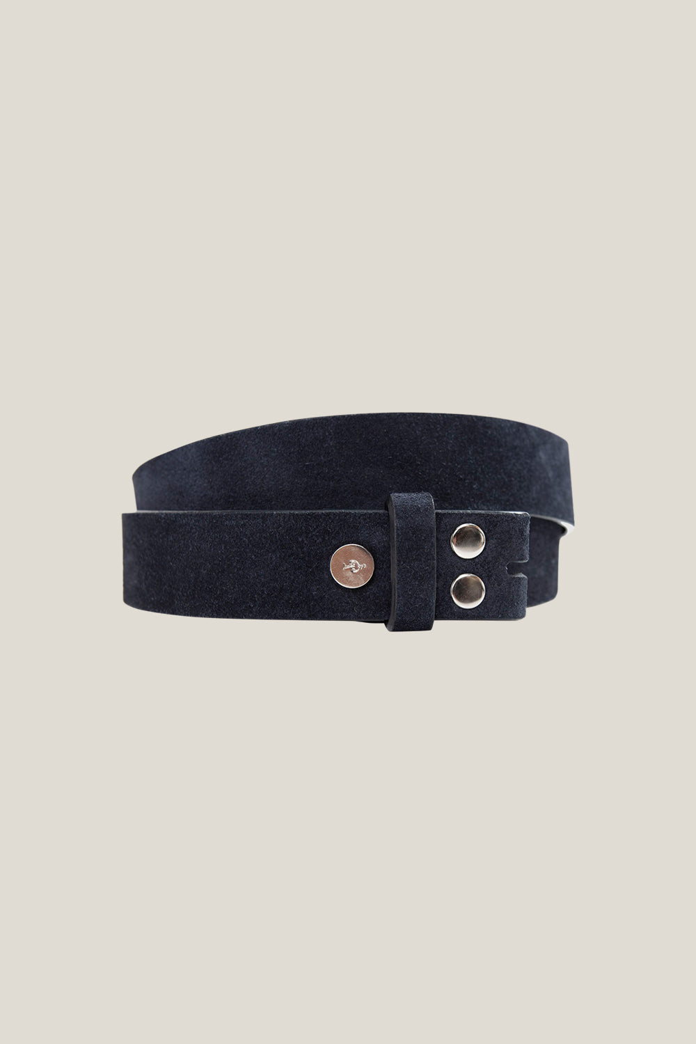 AMOR - Corps de ceinture marine en cuir velours