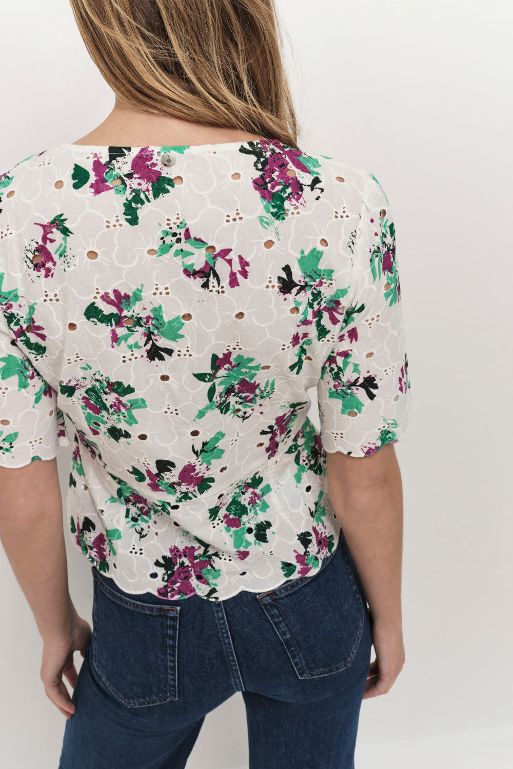 CAPELA - Chemise écrue imprimé floral