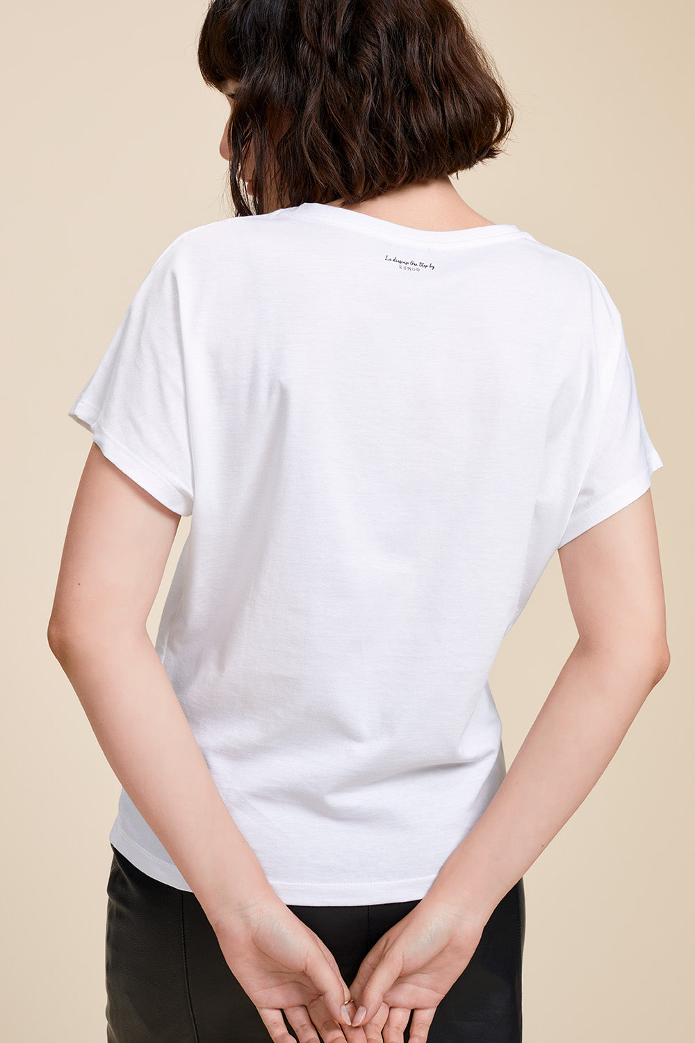 MALONE - T-shirt blanc ONE STEP x ESMOD