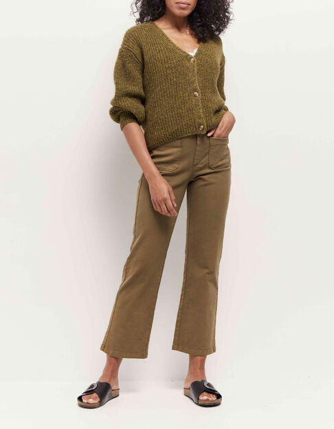 LE WILONA - Jean bootcut kaki waterless - One Step