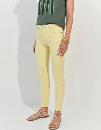 LE MONICA - Jean slim jaune waterless 7/8e -3