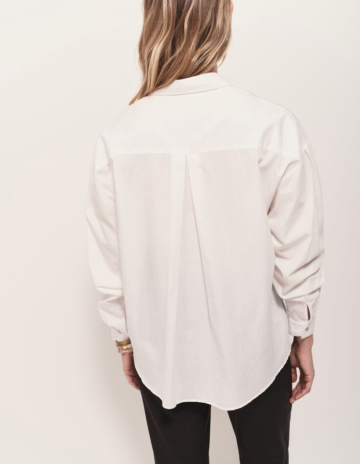 CELESTE - Chemise blanche popeline bio-3 CELESTE - Chemise blanche popeline bio-3