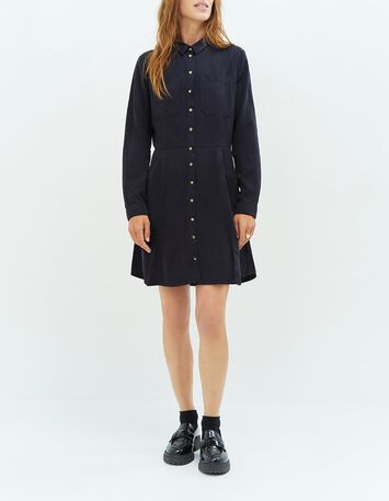 REED - Robe marine en Lyocell®-2
