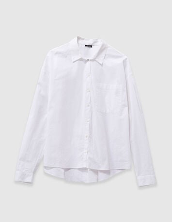 CELESTE - Chemise blanche popeline bio-6 CELESTE - Chemise blanche popeline bio-6