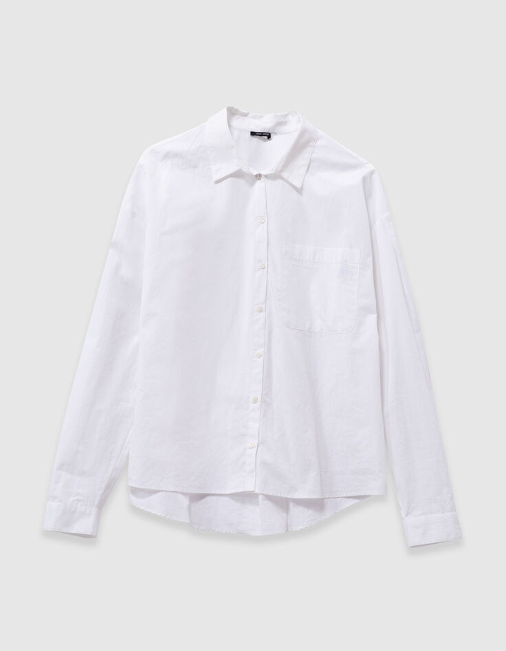 CELESTE - Chemise blanche popeline bio-6 CELESTE - Chemise blanche popeline bio-6