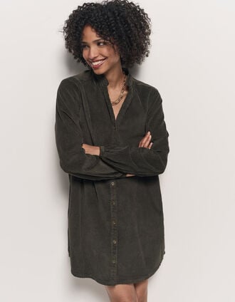 RUSH - Robe kaki velours côtelé RUSH - Robe kaki velours côtelé