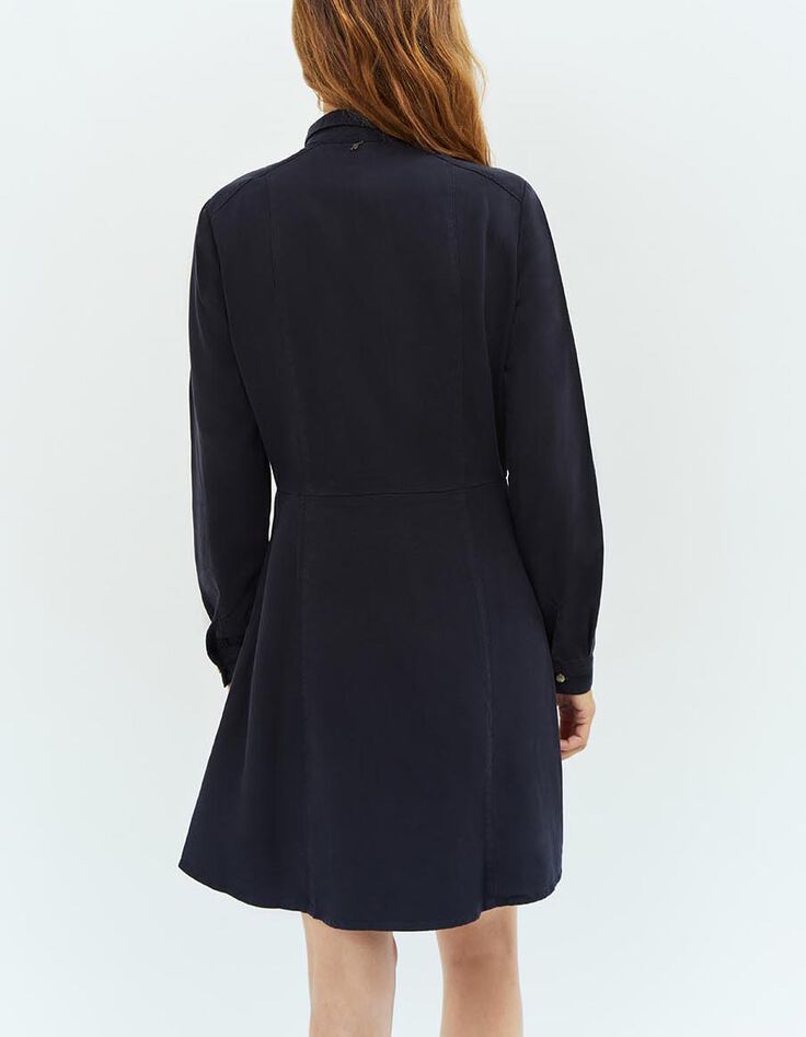 REED - Robe marine en Lyocell®-3