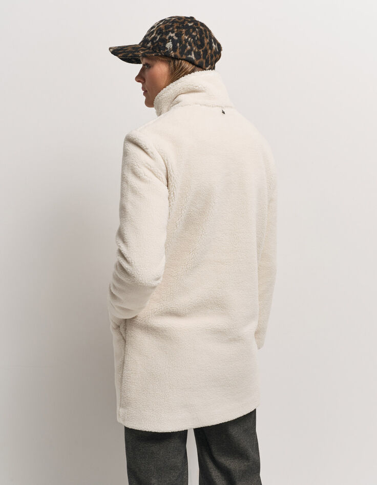 DIANE - Manteau blanc lainage fantaisie bouclette-3 DIANE - Manteau blanc lainage fantaisie bouclette-3