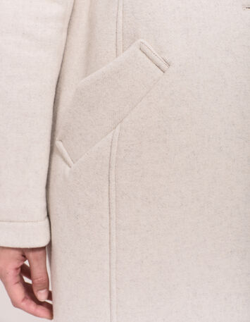 DIAMOND - Manteau beige avec parementure amovible-4