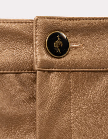 PRISSY - Pantalon cuivré esprit rock 7/8e-3