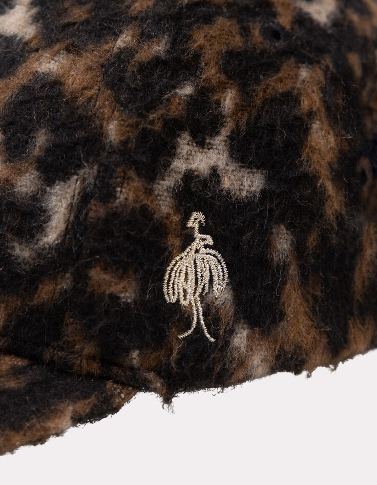 ASIA - Casquette noire motif léopard-5 ASIA - Casquette noire motif léopard-5