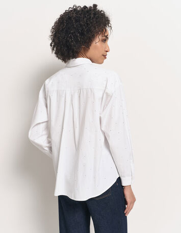 CELESTE - Chemise blanche à strass-3