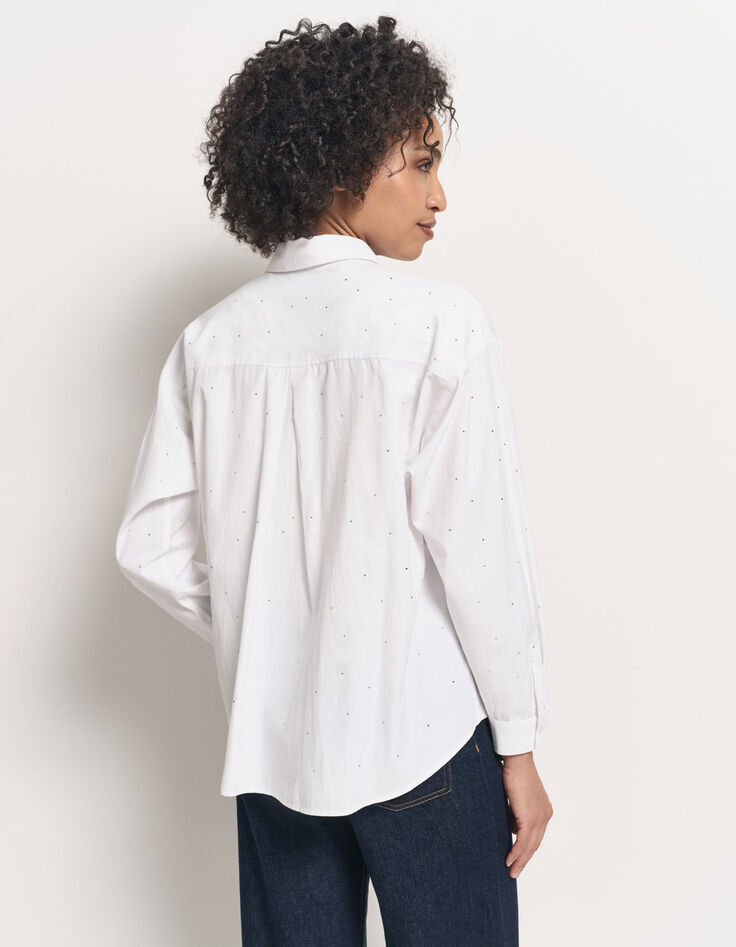 CELESTE - Chemise blanche à strass-3