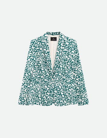 VINNY - Veste de costume écrue à imprimé écorce urbaine-5