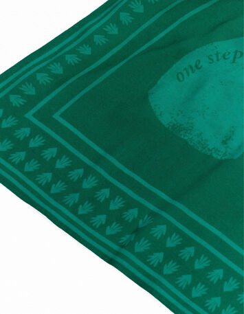 ACIA - Foulard green grass à motif arty minimal-2