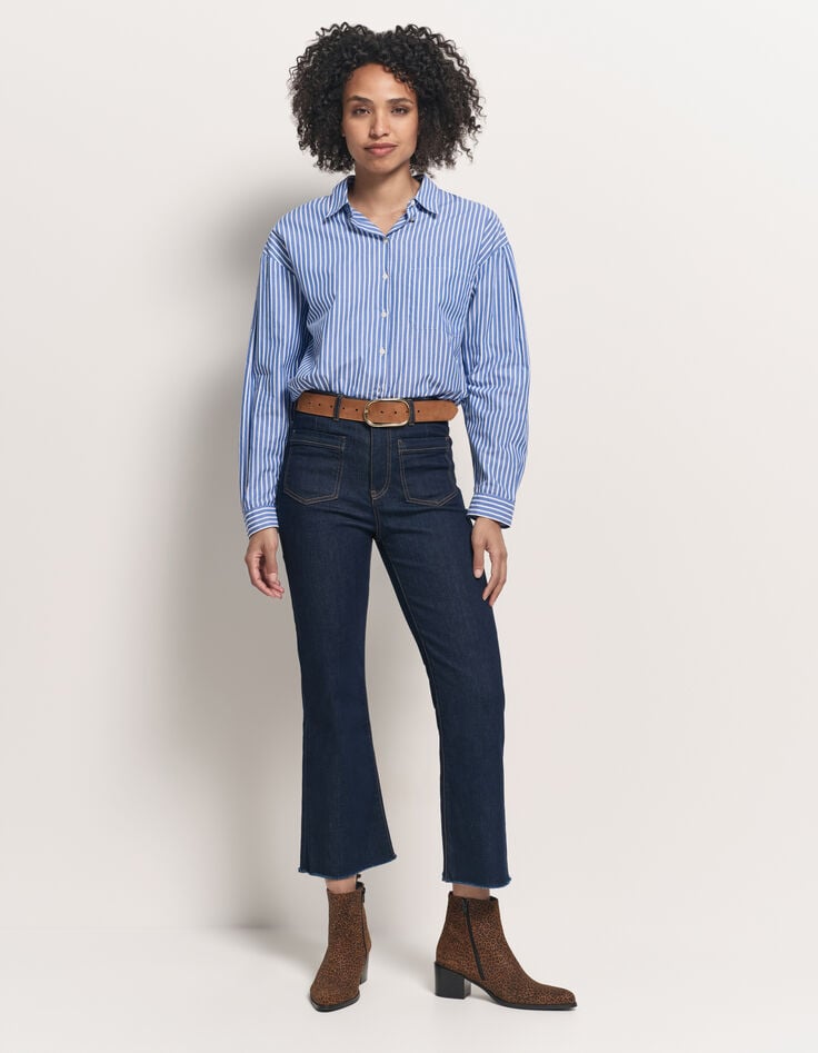 LE KARLIE - Jean bootcut marine waterless 7/8ème-6 LE KARLIE - Jean bootcut marine waterless 7/8ème-6
