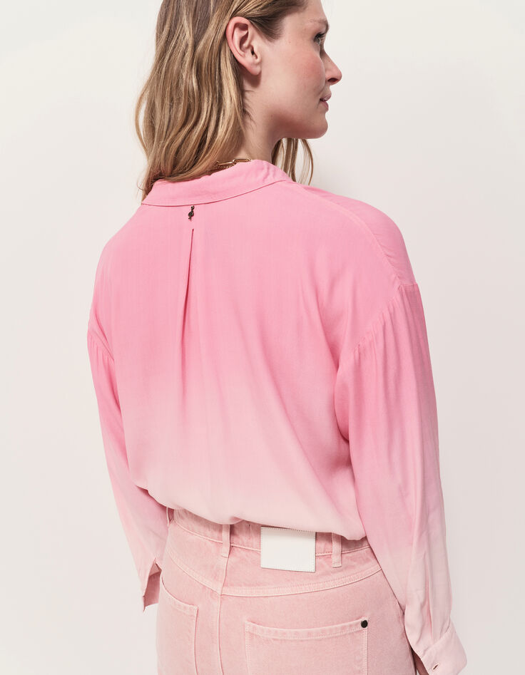 CARYA - Chemise rose effet deep dye-3 CARYA - Chemise rose effet deep dye-3