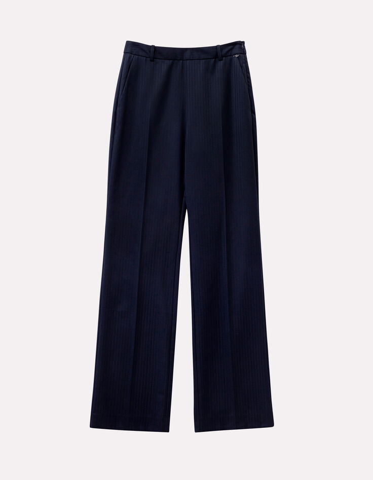 PERCY - Pantalon de costume marine rayures fantaisie-5