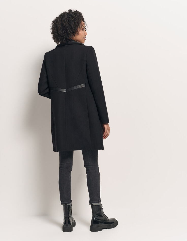 DIDA - Manteau noir avec parmenture amovible-3