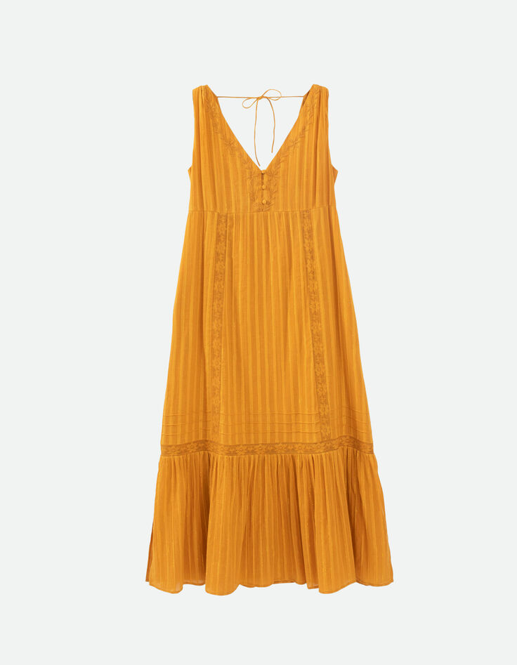 REACH - Robe longue épices à rayures lurex-6