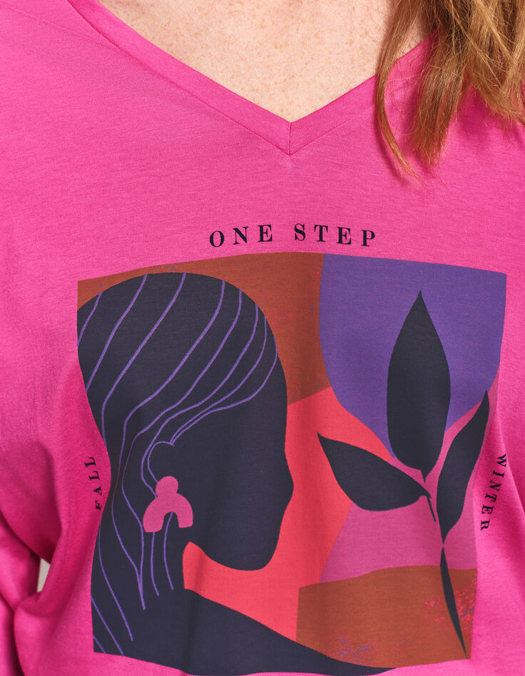 MINTY - T-shirt rose visuel danseuse revisitée-4 MINTY - T-shirt rose visuel danseuse revisitée-4