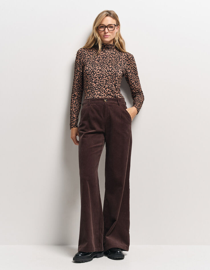POETE - Pantalon de tailleur marron velours côtelé-6 POETE - Pantalon de tailleur marron velours côtelé-6