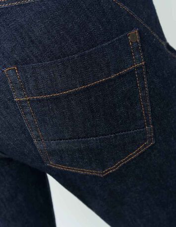 LE INDI - Jean slim marine 7/8ème effet push up-4