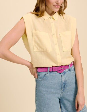 CENTURY - Chemise mimosa en voile de coton-1