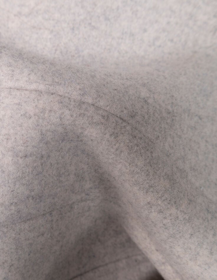 DWAIN - Manteau long gris zippé-9 DWAIN - Manteau long gris zippé-9