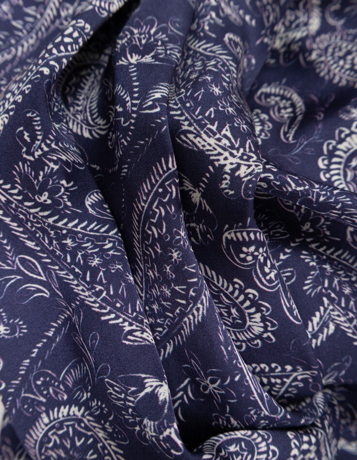 CLUSE - Blouse bleue Lenzing™ Ecovero™ cachemire-7