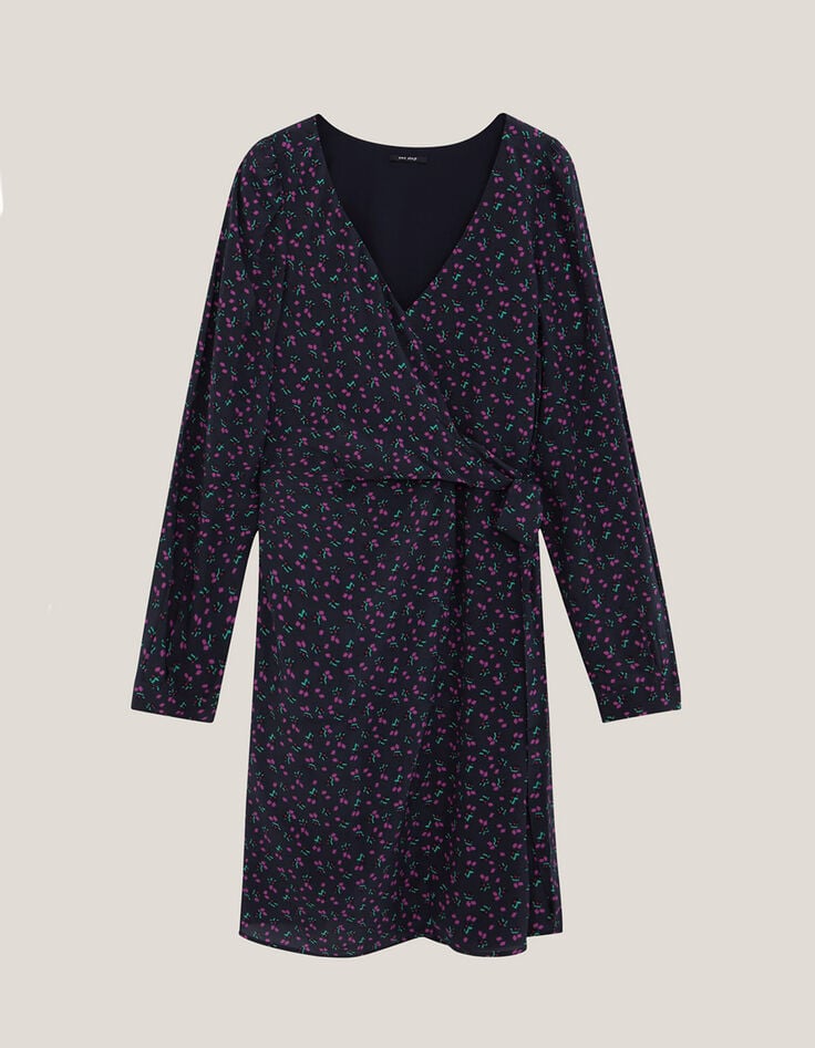RAYA - Robe longue marine à imprimé floral arty-5 RAYA - Robe longue marine à imprimé floral arty-5