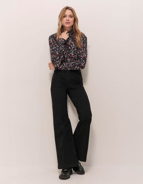 LE HAILEY - Jean flare noir - One Step