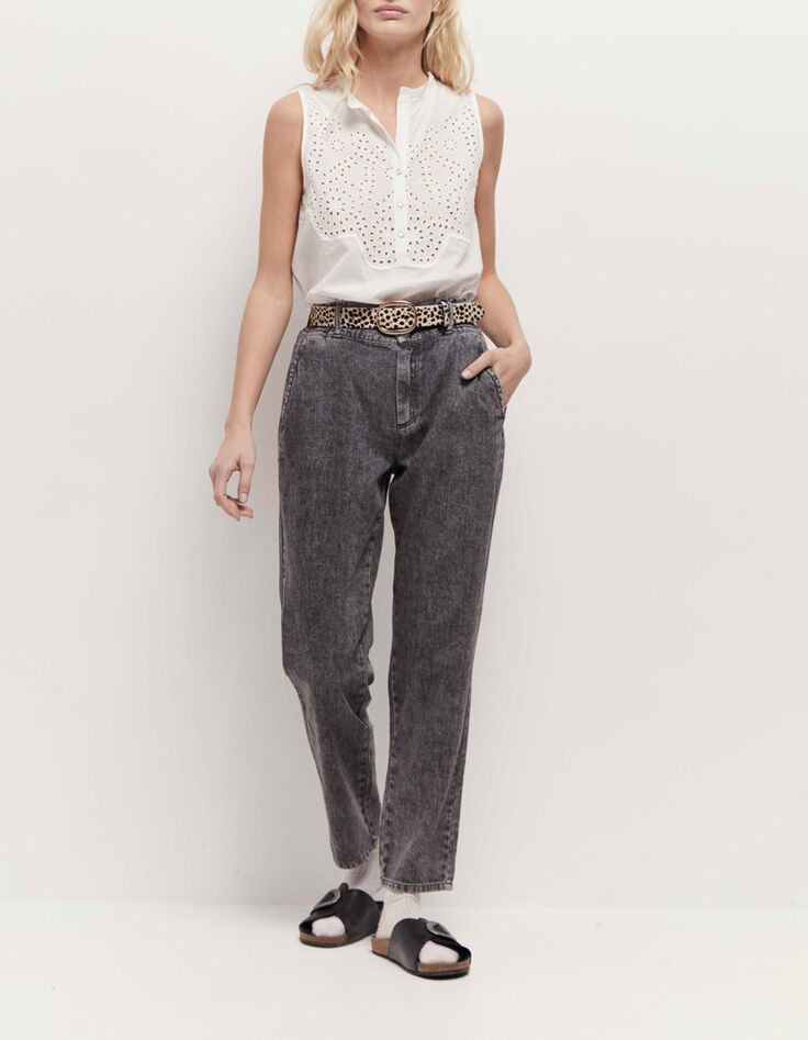 LE THYLANE - Jean chino opale grey-1