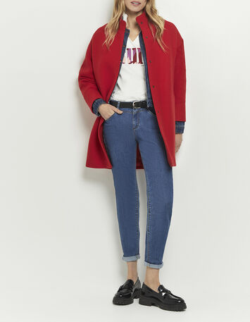 DALHIA - Manteau rouge en laine majoritaire-3