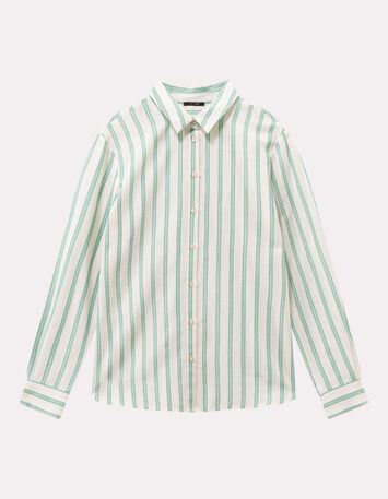 COLBY - Chemise rayures vertes fantaisie-6