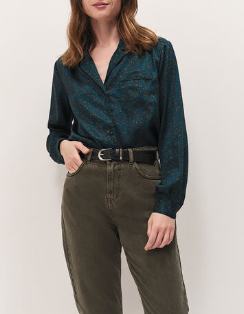 CHANEZ - Chemise sycamore à imprimé léopard d'hiver-1