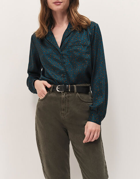 CHANEZ - Chemise sycamore à imprimé léopard d'hiver - One Step