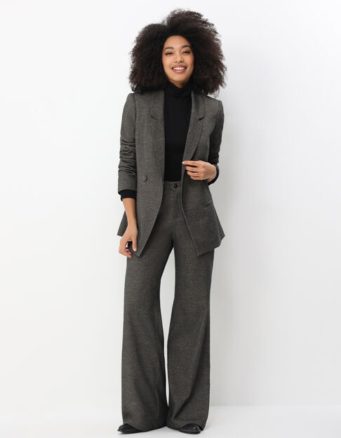 POETE - Pantalon de costume gris large - One Step
